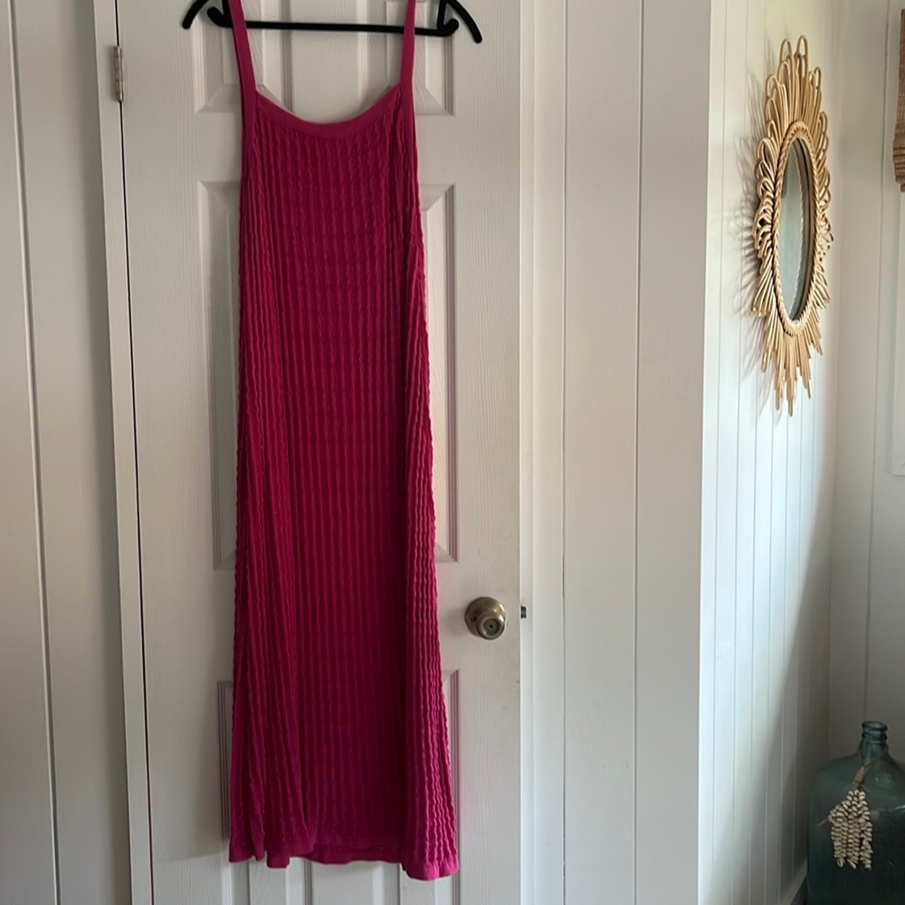 ASOS hot pink midi/ maxi